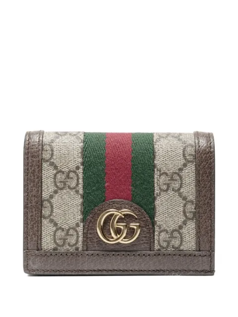 Gucci Pre-Owned 2015-2025 Ophidia stripe wallet