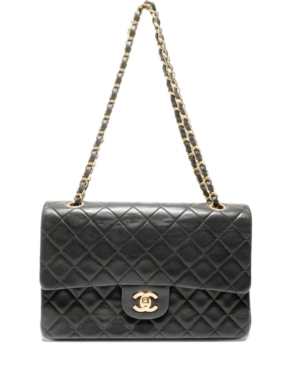 CHANEL Pre-Owned 1991-1994 quilted chain shoulder bag - Black