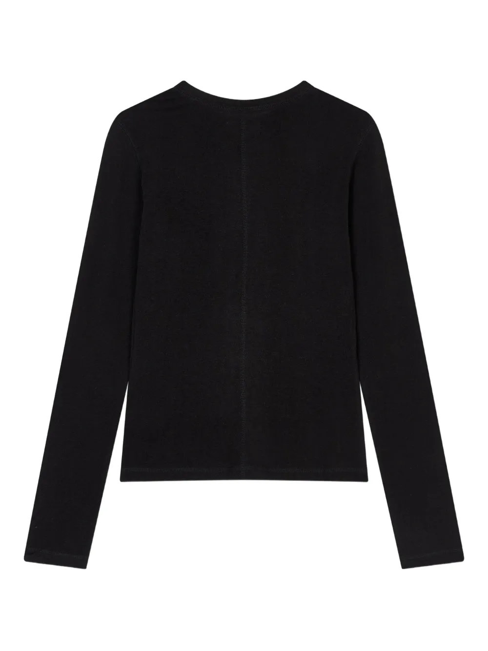 TOMBOY snap-button henley top - Zwart