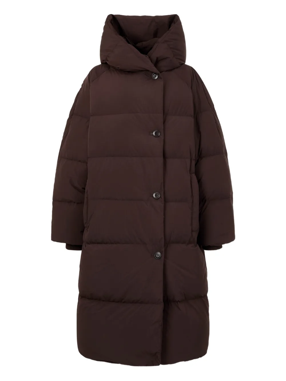 TOMBOY hooded button jacket - Braun