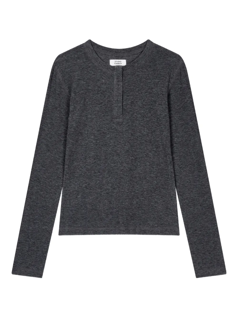 TOMBOY buttoned long-sleeve top - Grau
