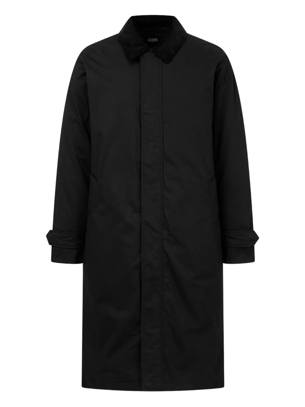 TOMBOY corduroy-collar hunting jacket - Schwarz