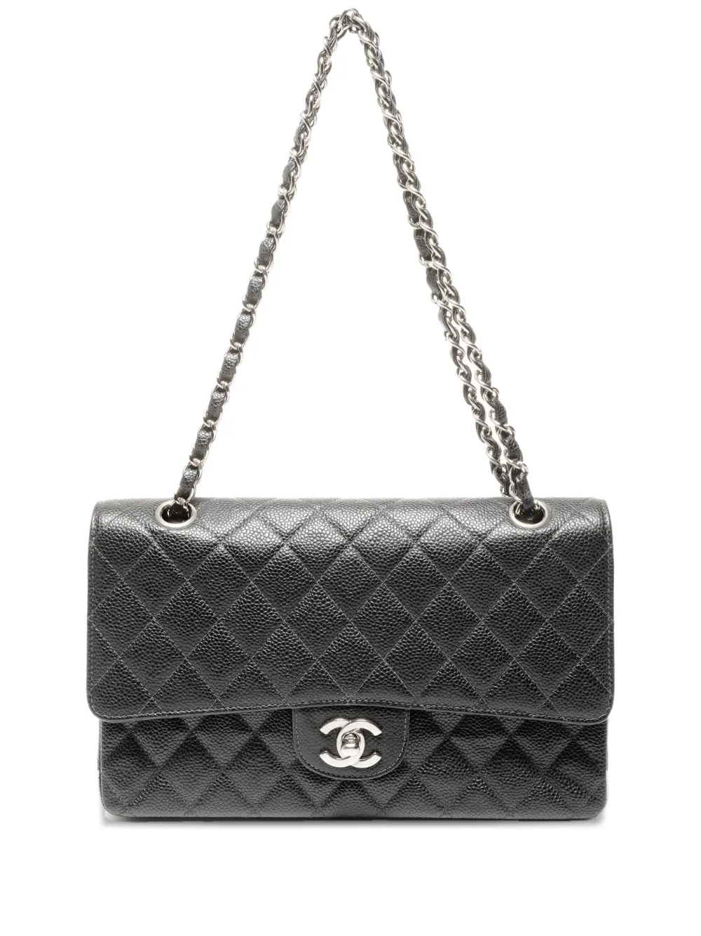 CHANEL Pre-Owned 2000-2002 chain double flap shoulderbag - Nero