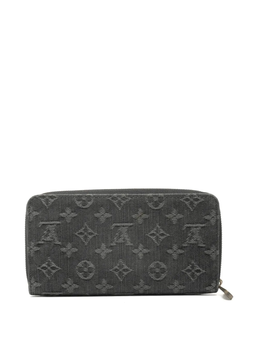 Louis Vuitton Pre-Owned 2008 Monogram Denim Zippy wallet | Men | Image 2