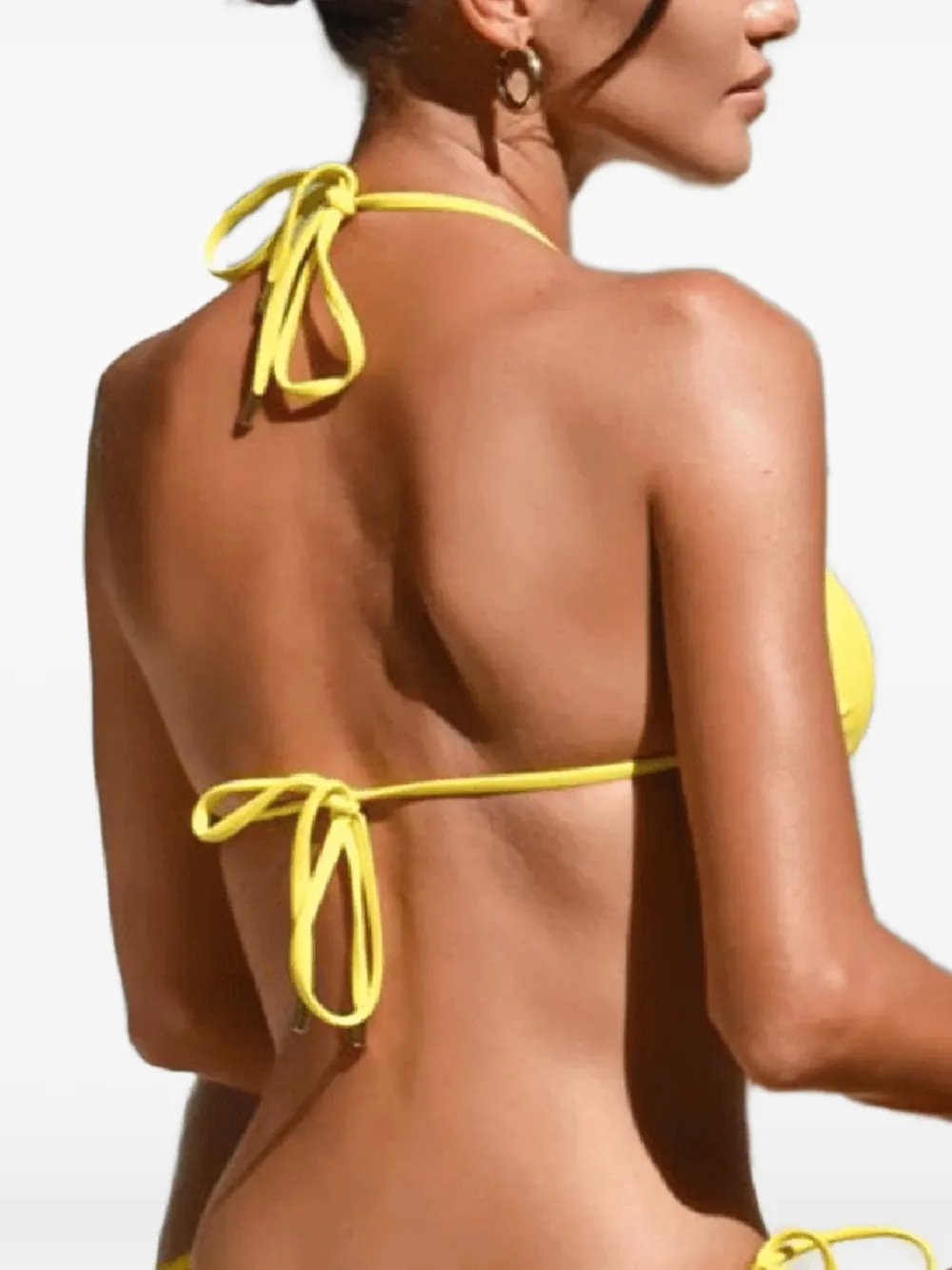  Caha Capo Dubai Top De Bikini Con Diseño Triangular - Amarillo 