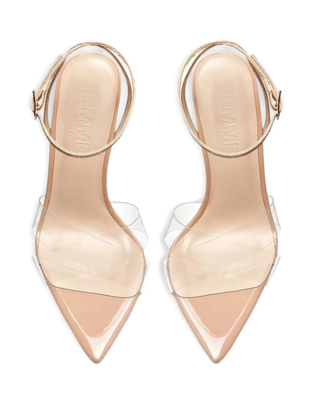 Femme La 80 mm sandalen met enkelbandje en hak Roze