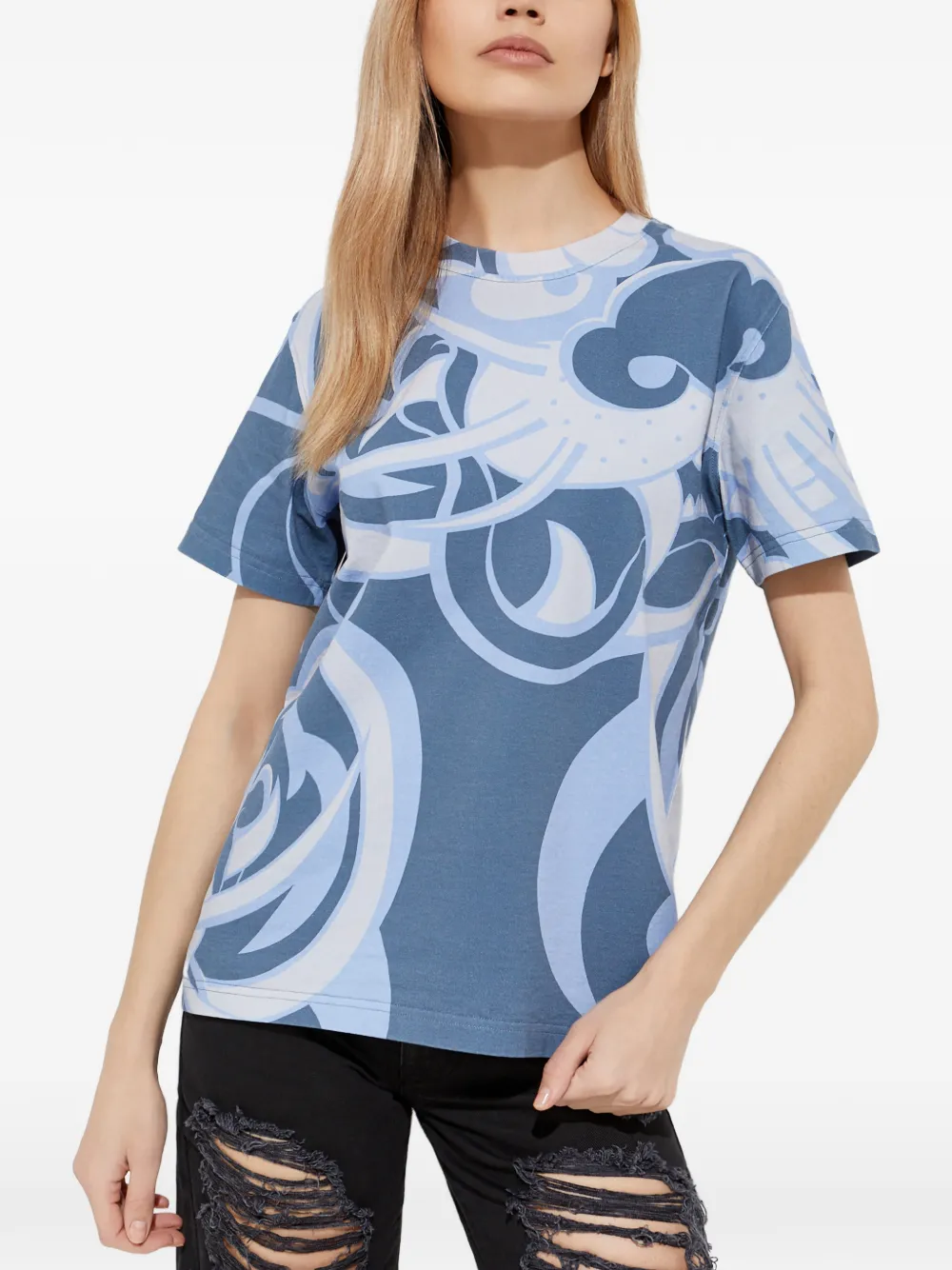 Kenzo graphic-print T-shirt - Blu