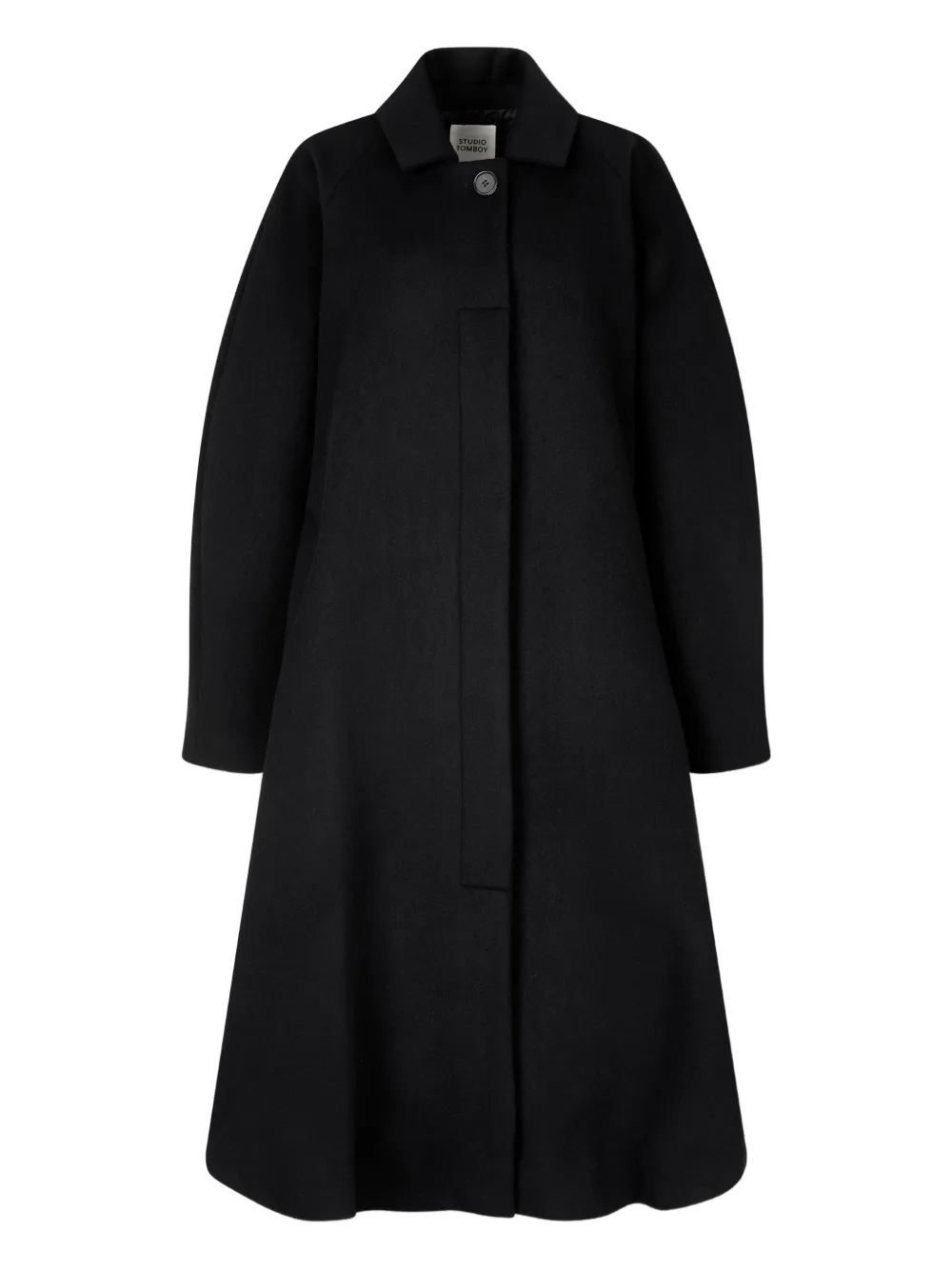 TOMBOY ruffled coat - Nero