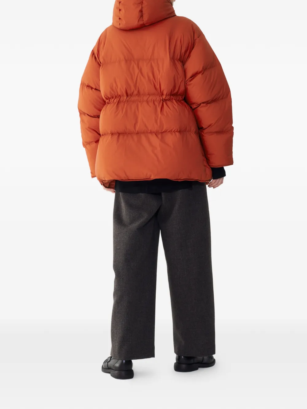 Tomboy Hooded Puffer Jacket - Orange 