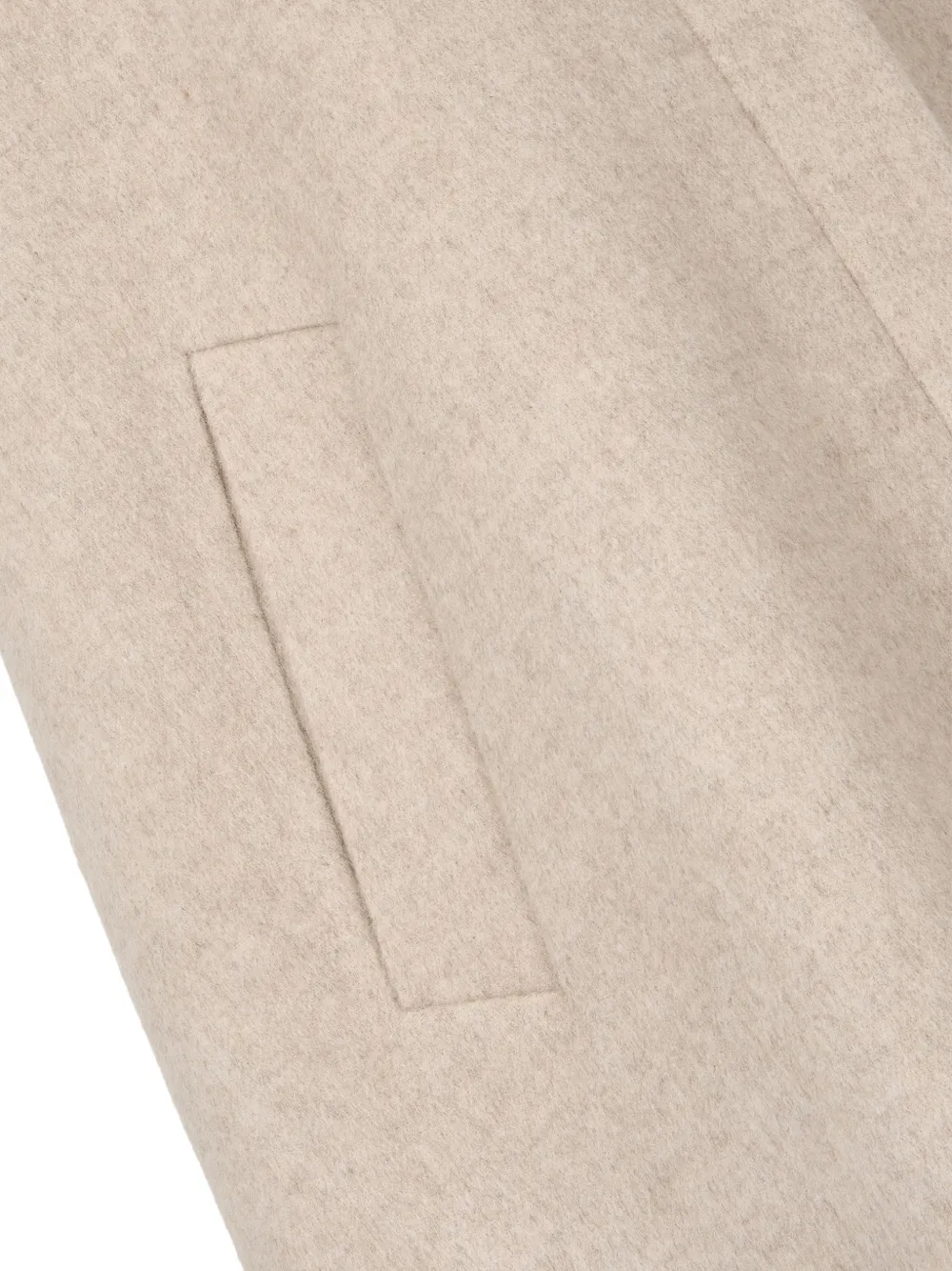 Single-Breasted Flared-Hem Coat