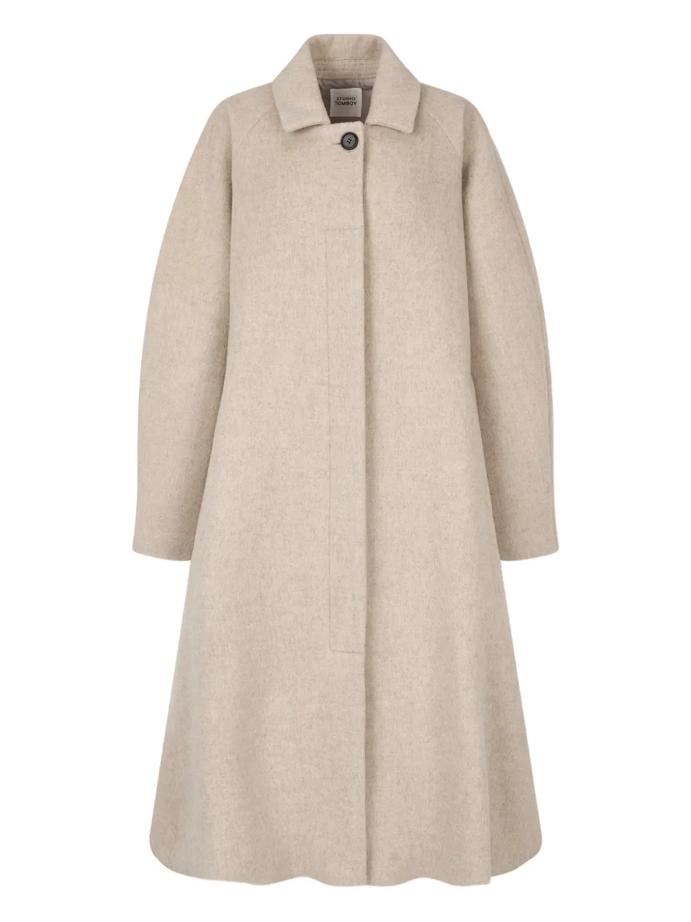 TOMBOY button collar coat - Nude