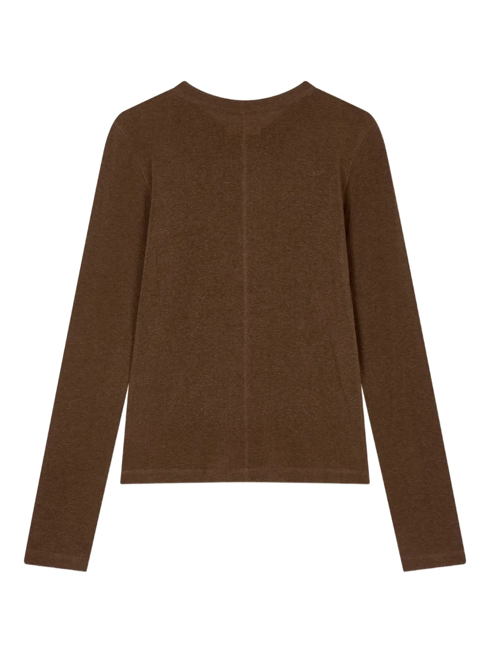 TOMBOY snap-button henley top - Bruin