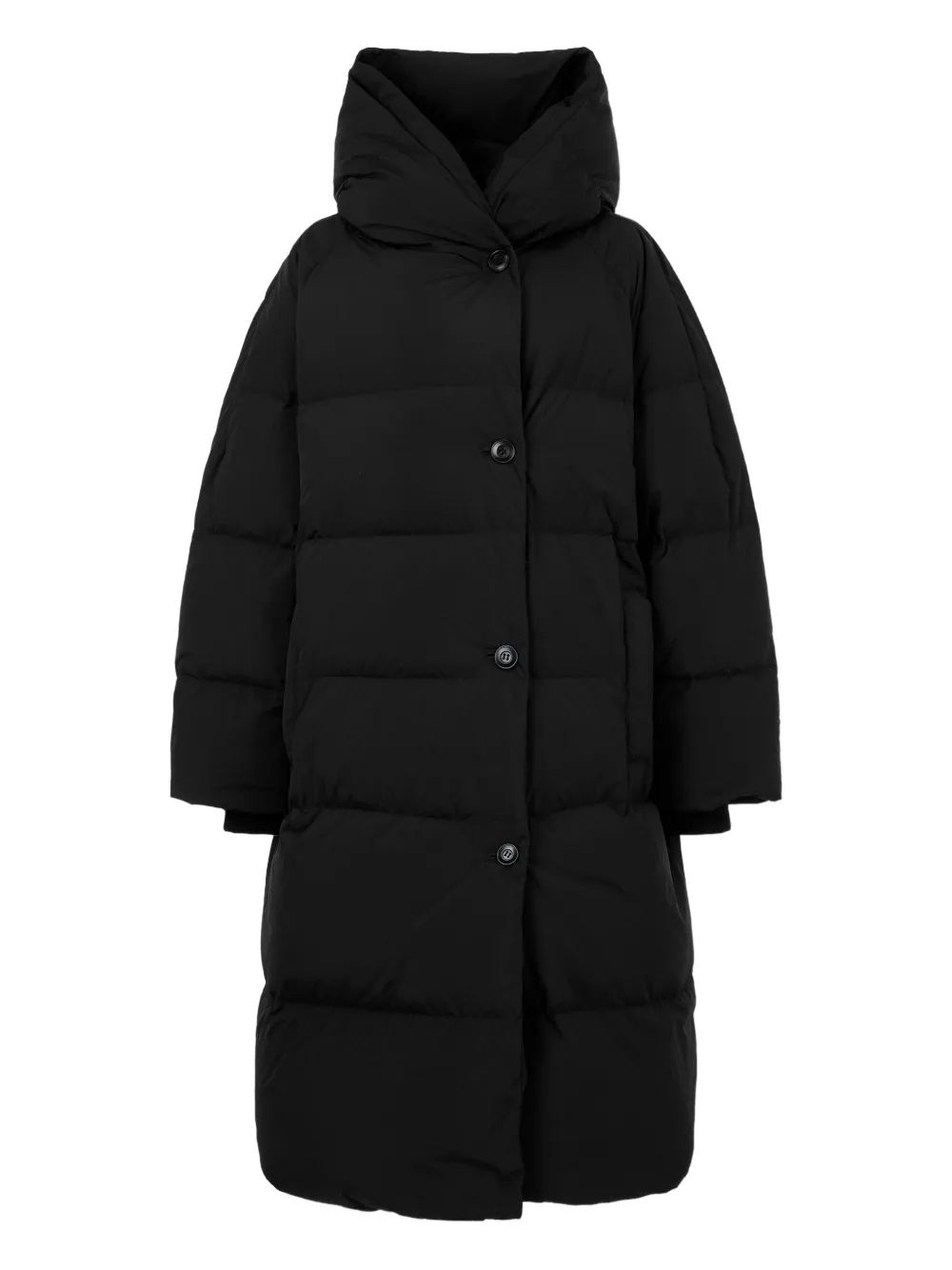 TOMBOY buttoned hooded jacket - Schwarz
