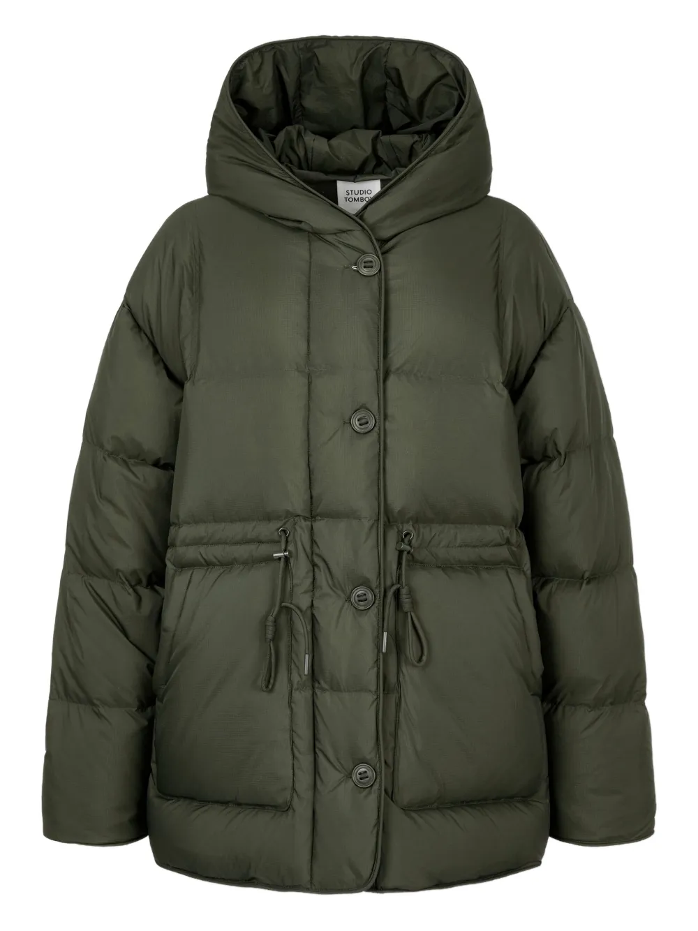 TOMBOY hooded puffer jacket - Green