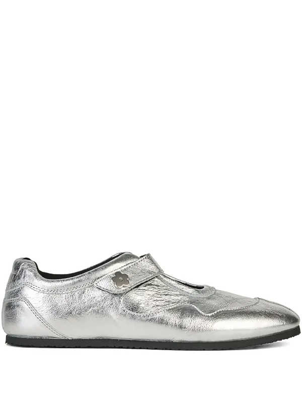 Cecilie Bahnsen Cosmo Flower-detail Sneakers in Silver