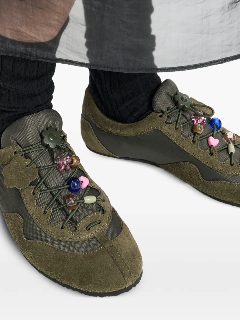 Cecilie Bahnsen Blaise verfraaide sneakers Groen