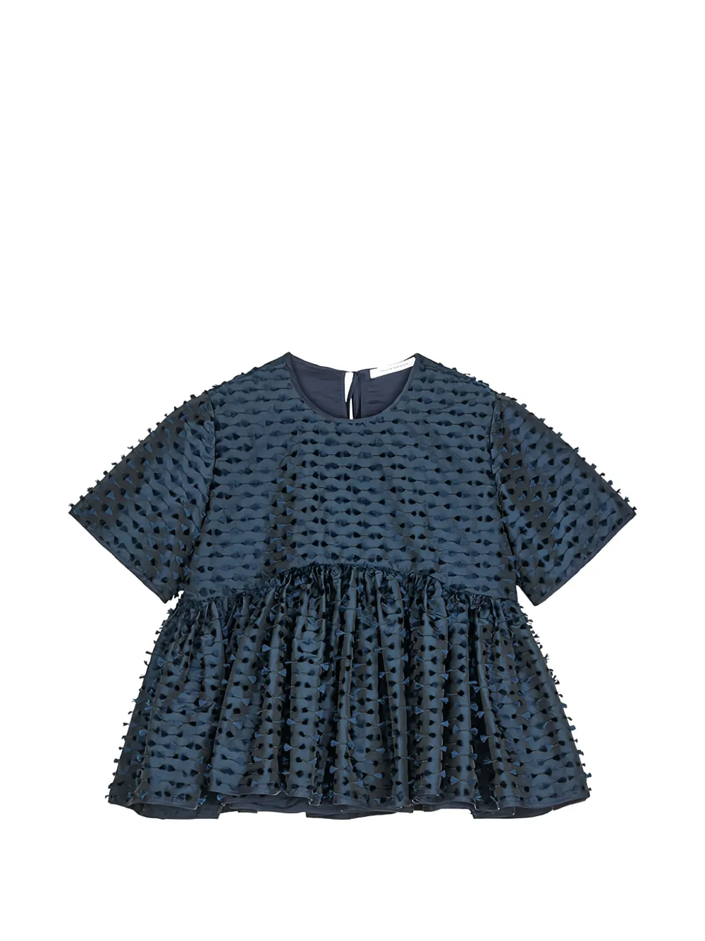 Cecilie Bahnsen Casandra fil-coupé blouse - Blu