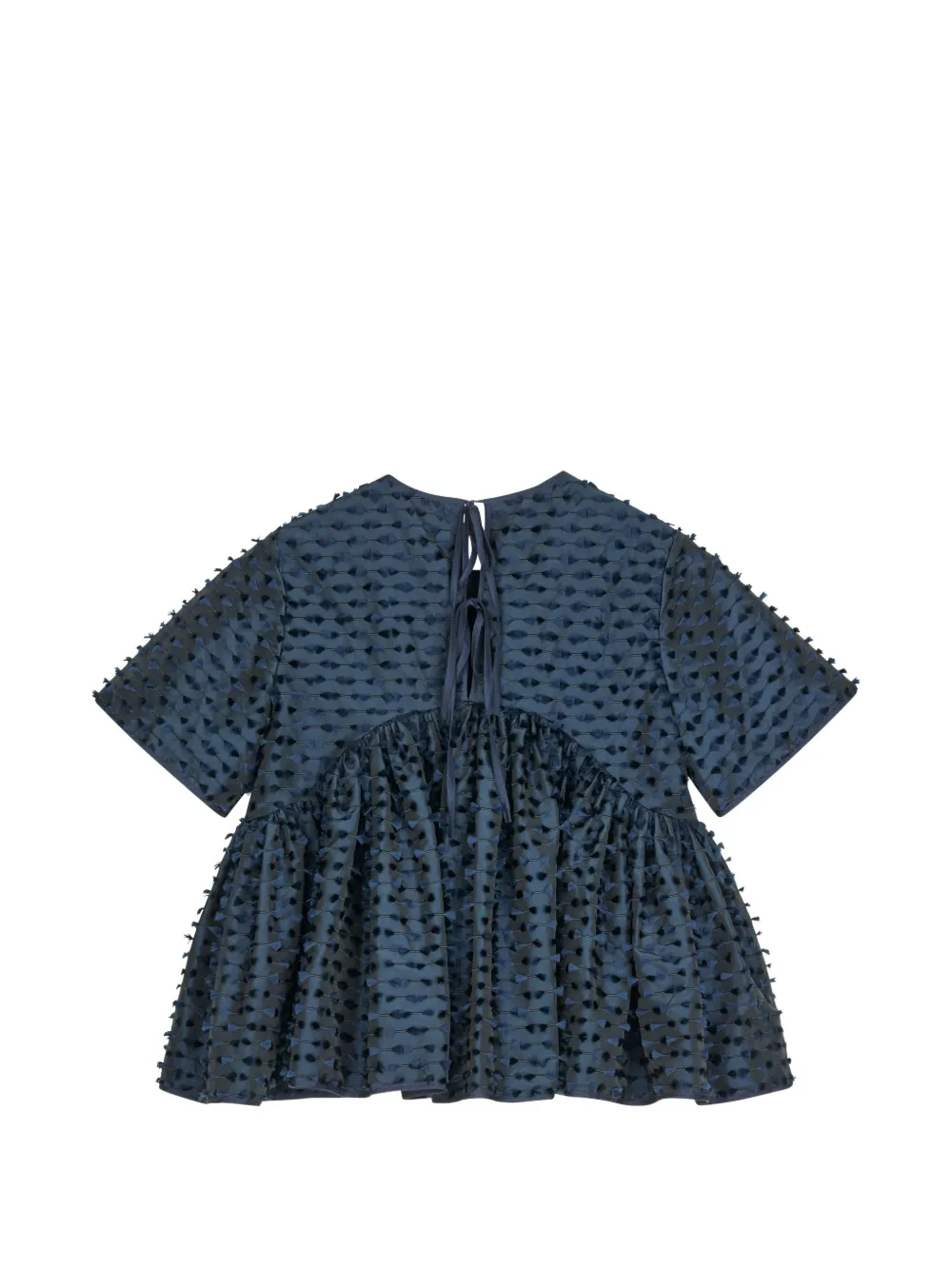 Cecilie Bahnsen Casandra fil-coup&eacute; blouse - Blauw