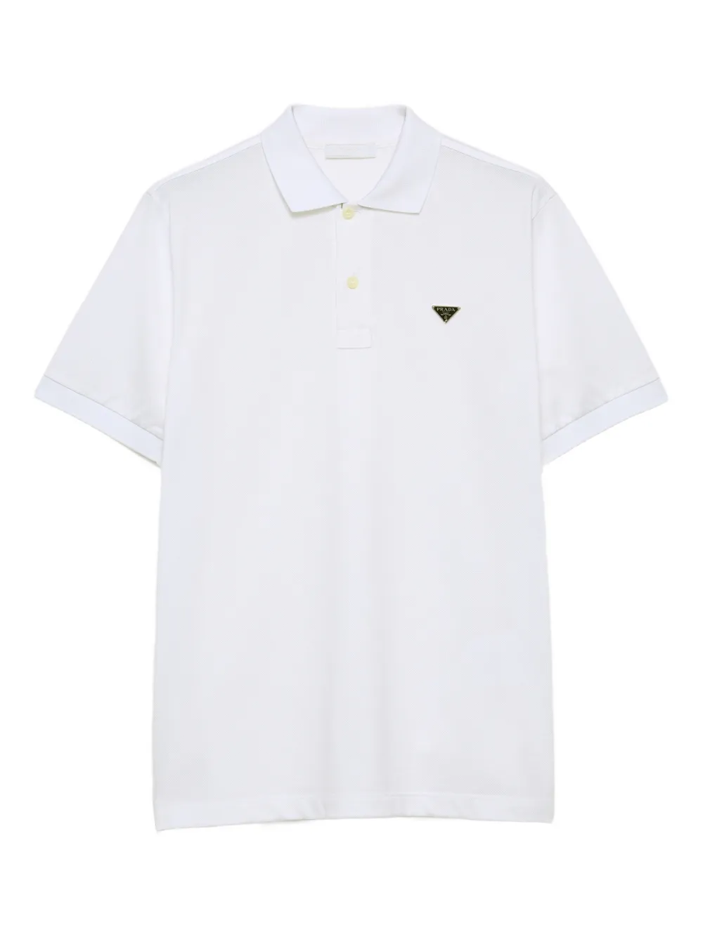 Prada Polo in piqué - Bianco
