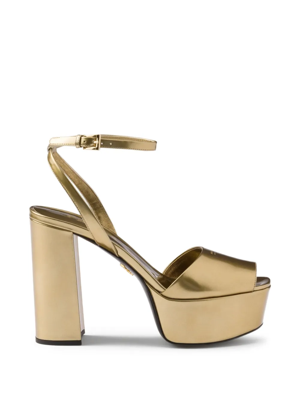 Prada Sandalen met plateauzool Goud