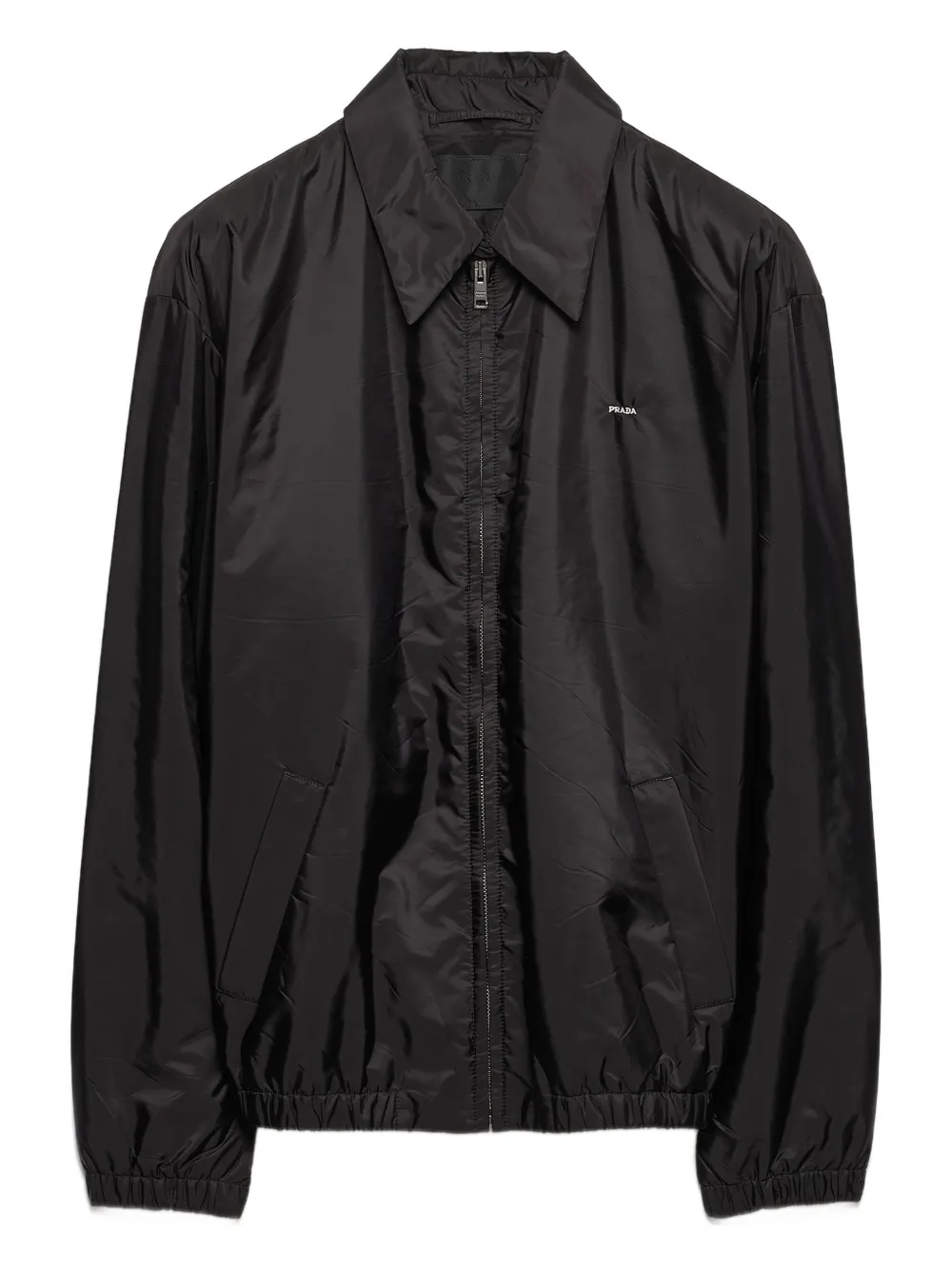 Prada shirt-style collar padded jacket | Black | Image 1