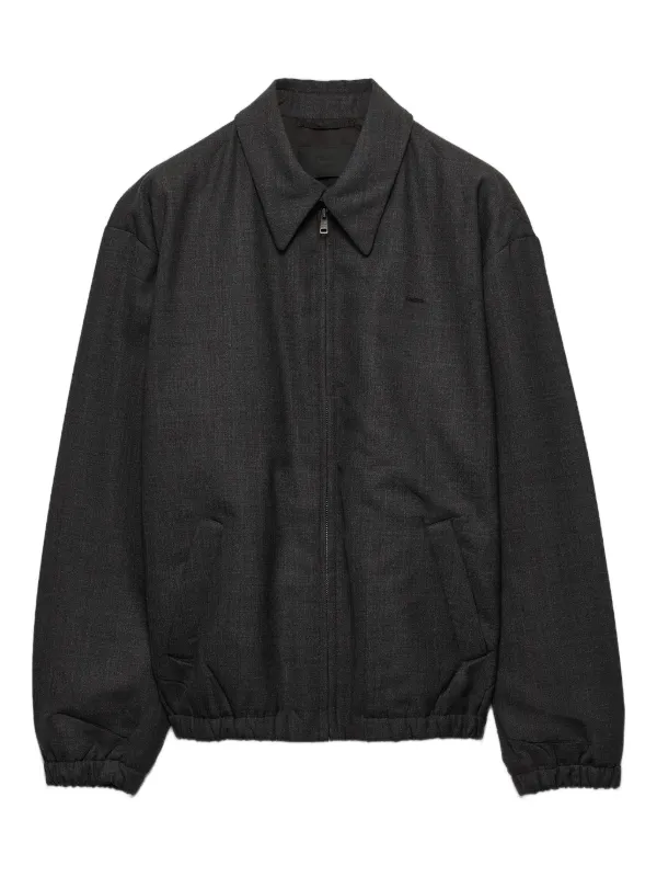 ジャケット・アウター PRADA archive Cotton Zip Up Blouson Grey 33102884_63555393_600.jpg