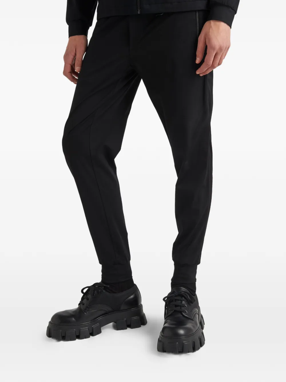 Prada Broek met trekkoord Zwart