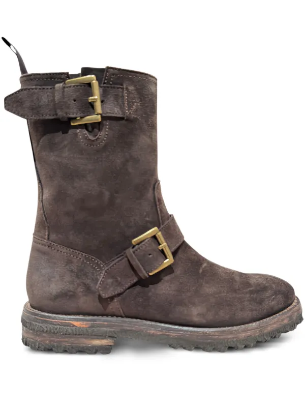 靴 buckle zip Biker Leather boots archive 33103121_63781980_600.jpg