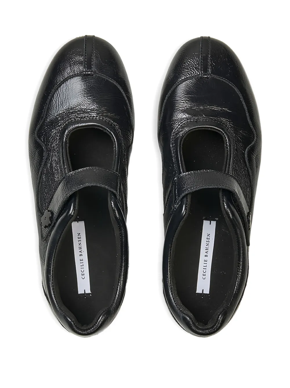 Cecilie Bahnsen Cosmo leren sneakers Zwart