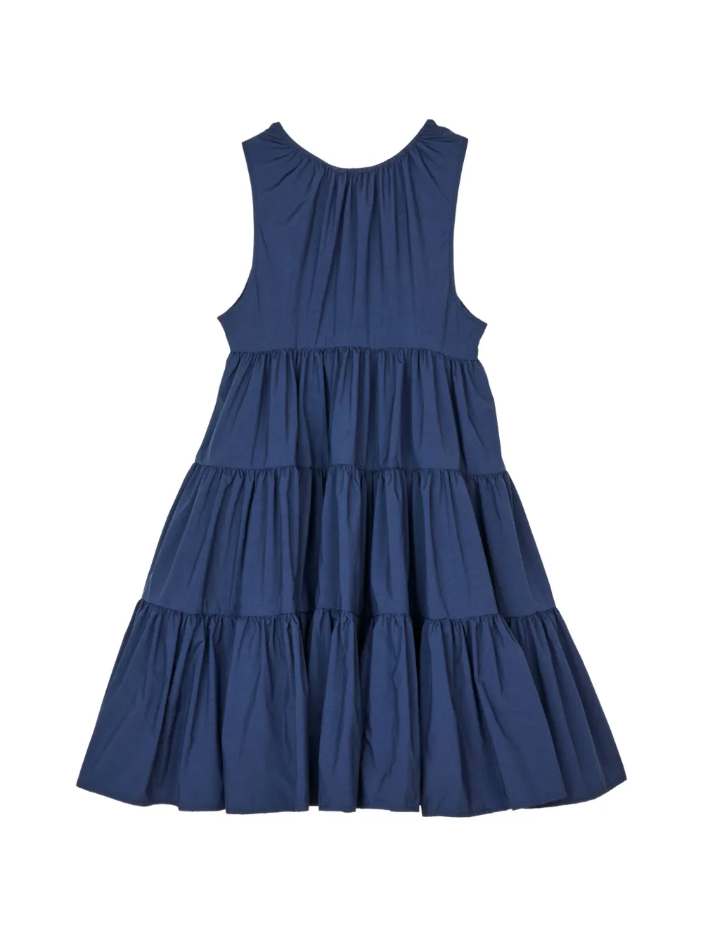 Cecilie Bahnsen crinkled tiered dress - Blauw