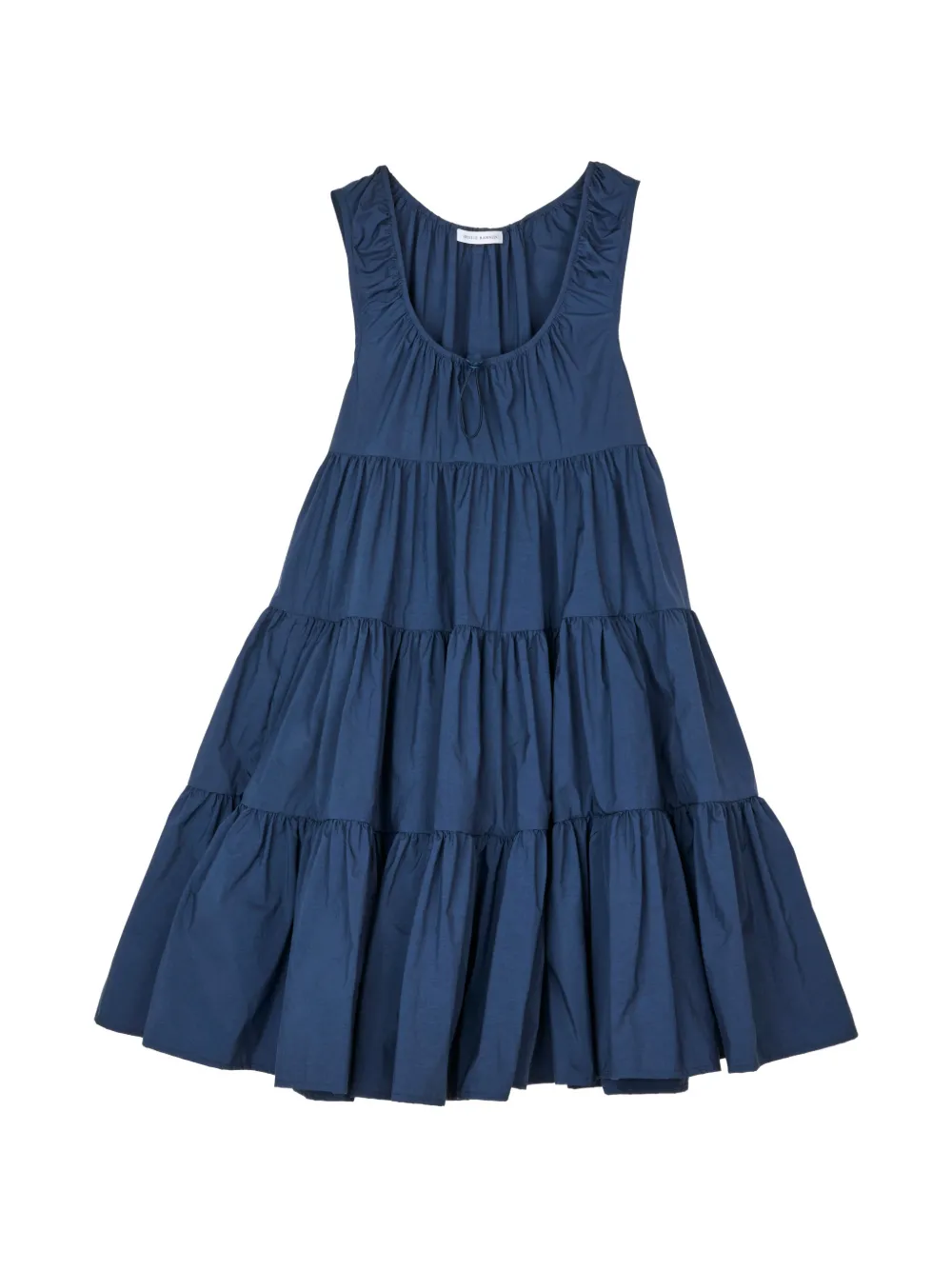 Cecilie Bahnsen crinkled tiered dress - Blu
