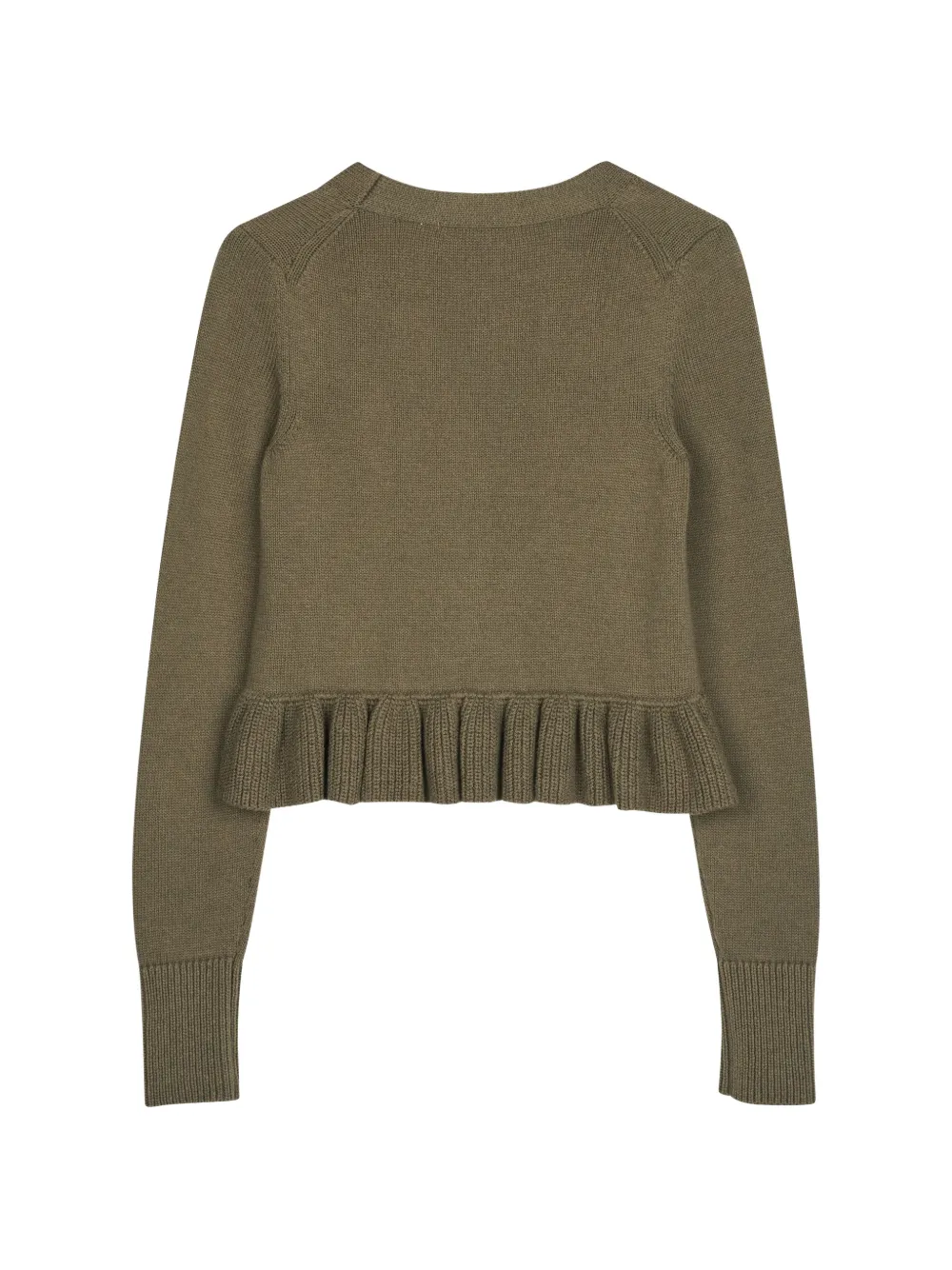  Cecilie Bahnsen Prisca Ruffled Prisca Cardigan - Green 
