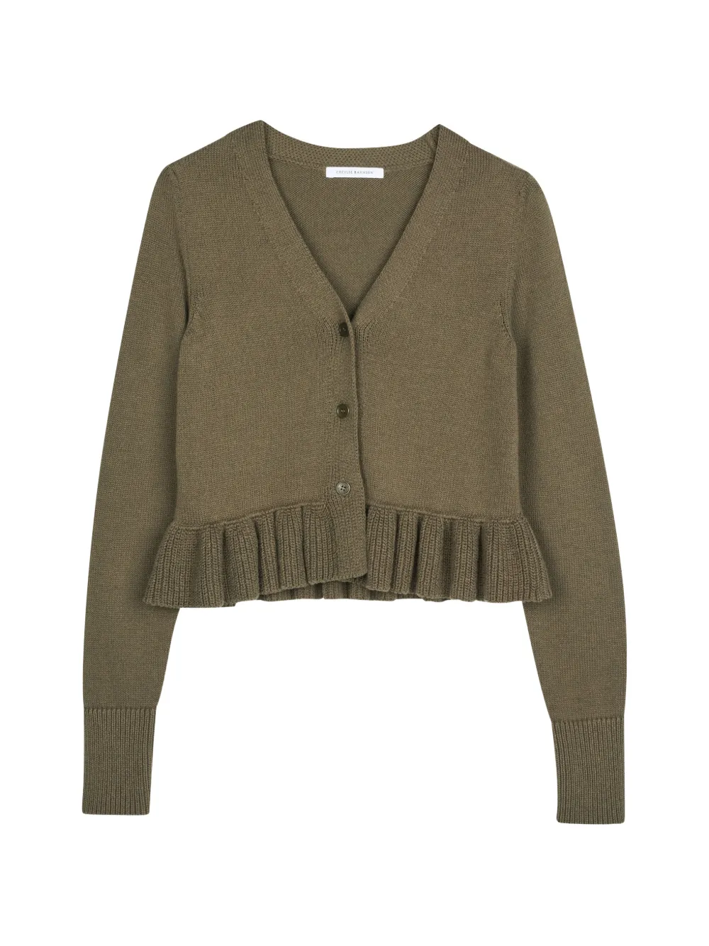 Cecilie Bahnsen Prisca ruffled prisca cardigan - Grün