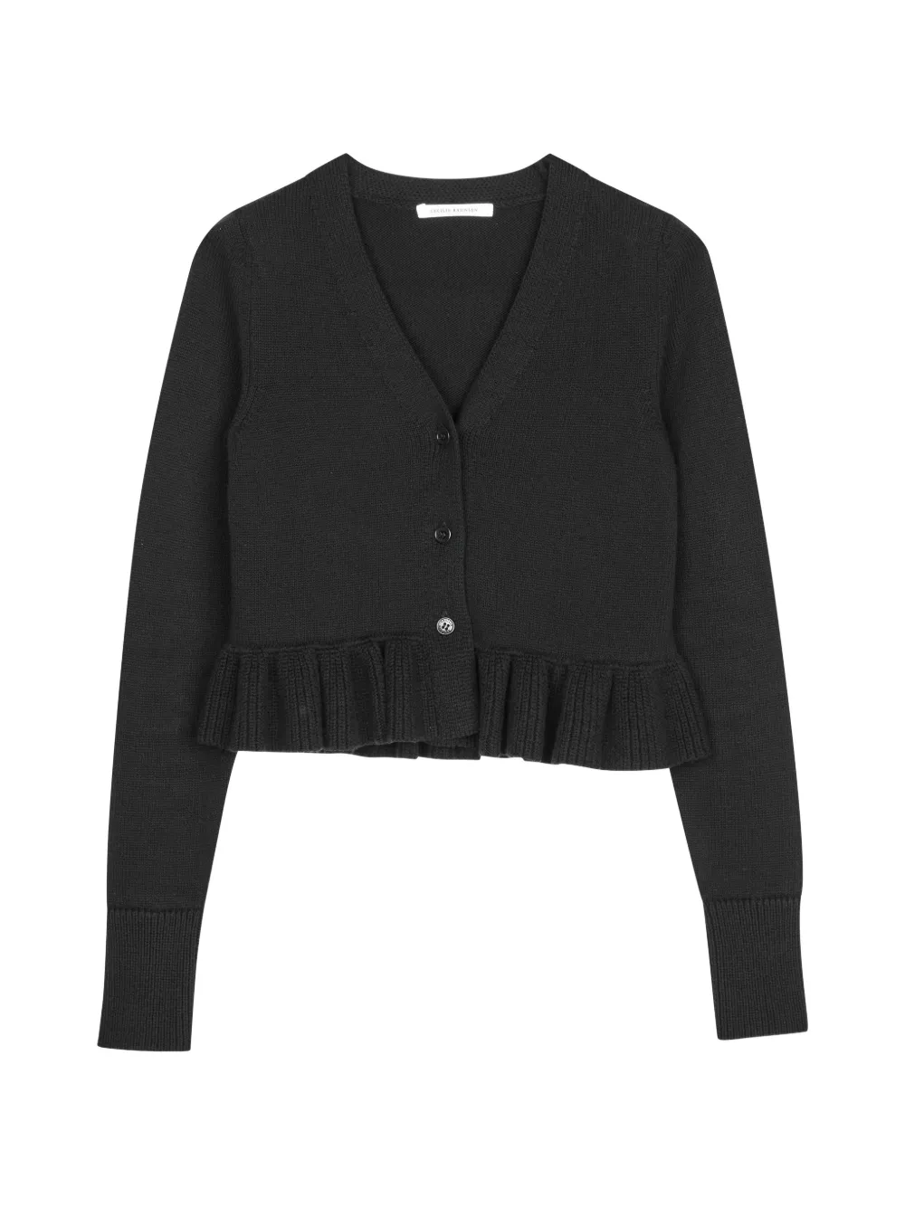 Cecilie Bahnsen Prisca ruffled cardigan - Schwarz