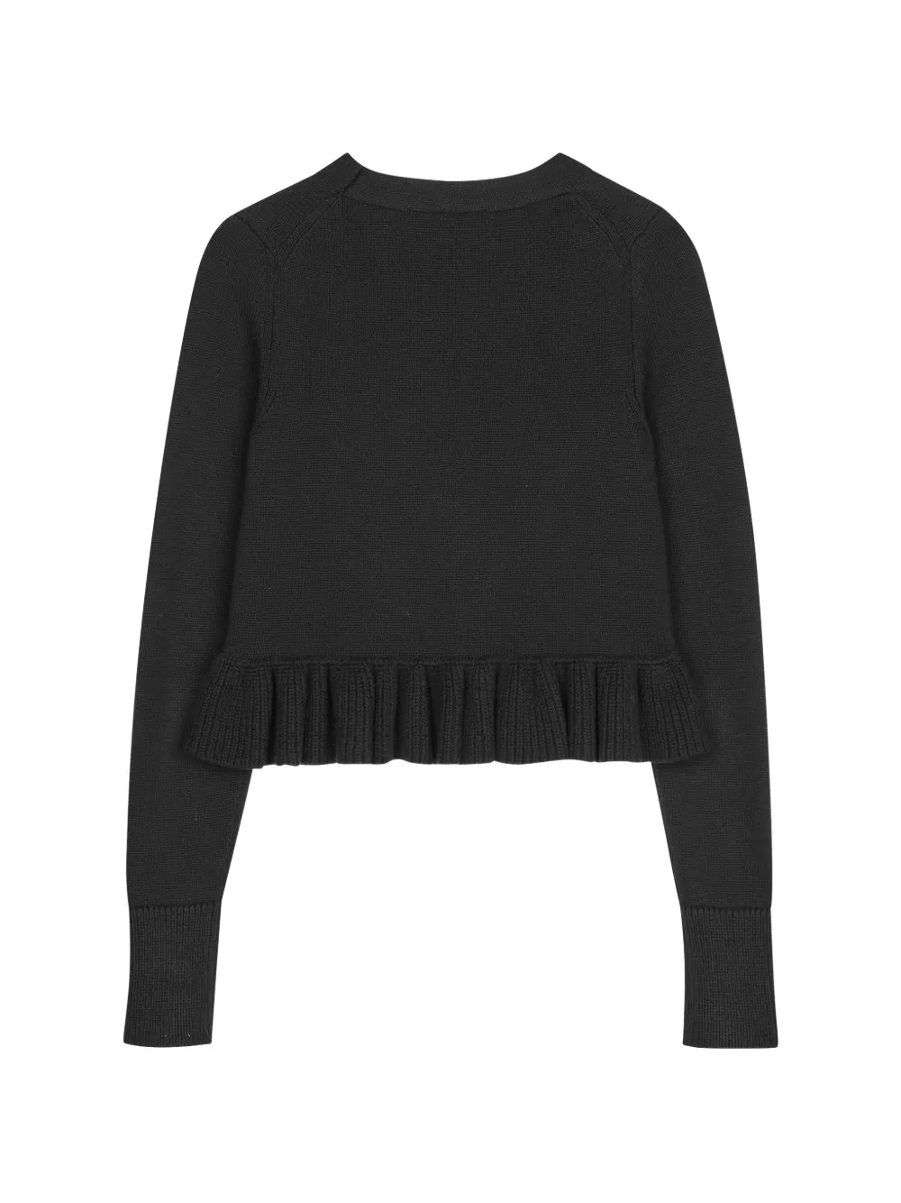  Cecilie Bahnsen Prisca Ruffled Cardigan - Black 