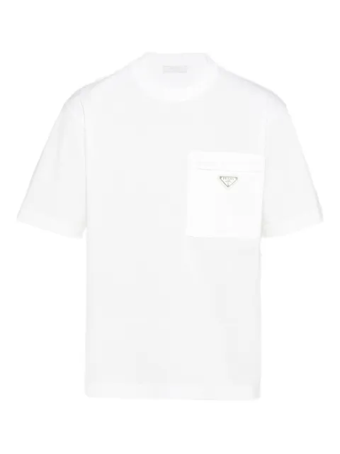 Prada T-shirt met logo zak