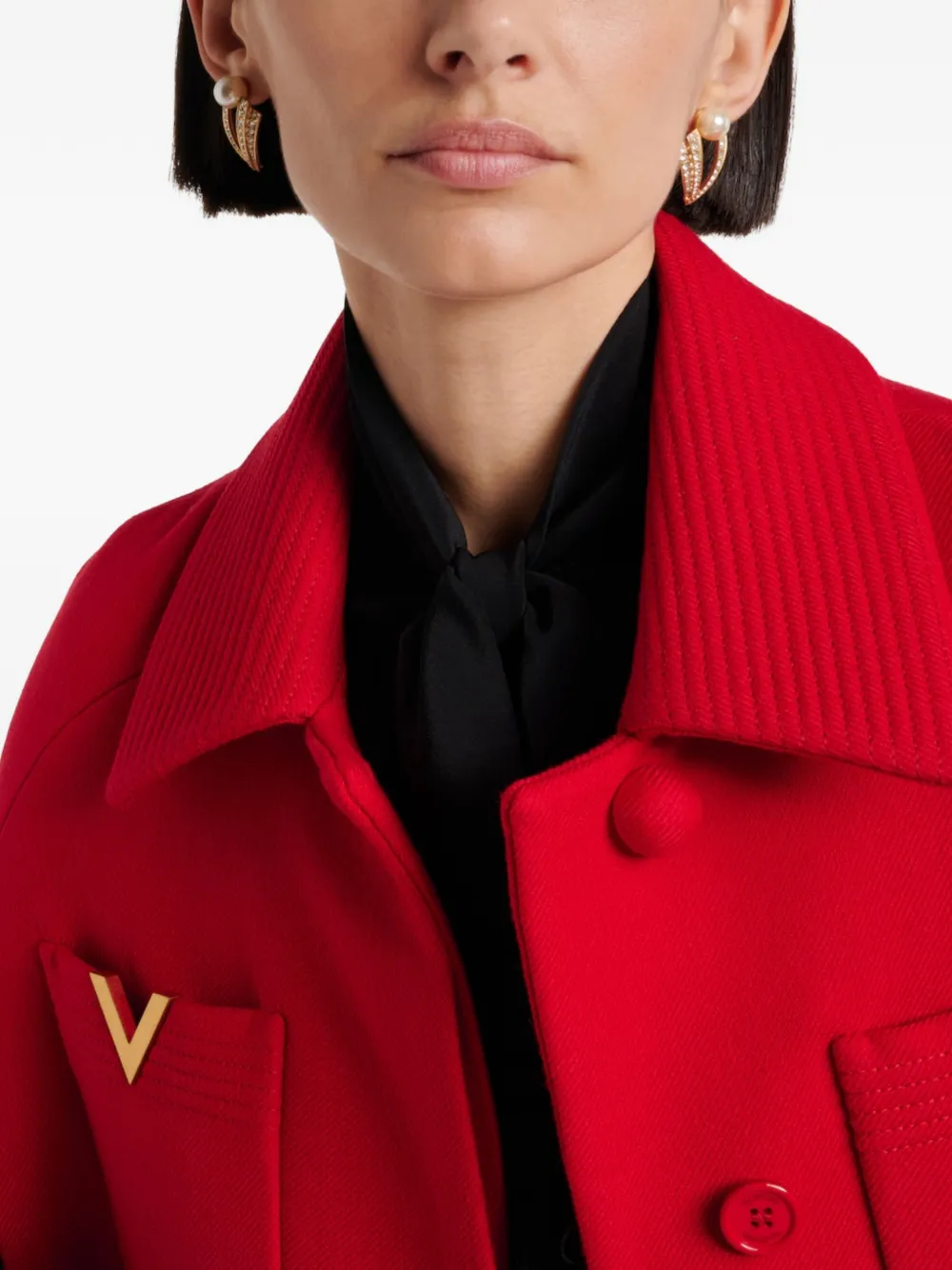 Valentino Garavani Je Les V embellished earrings - Goud