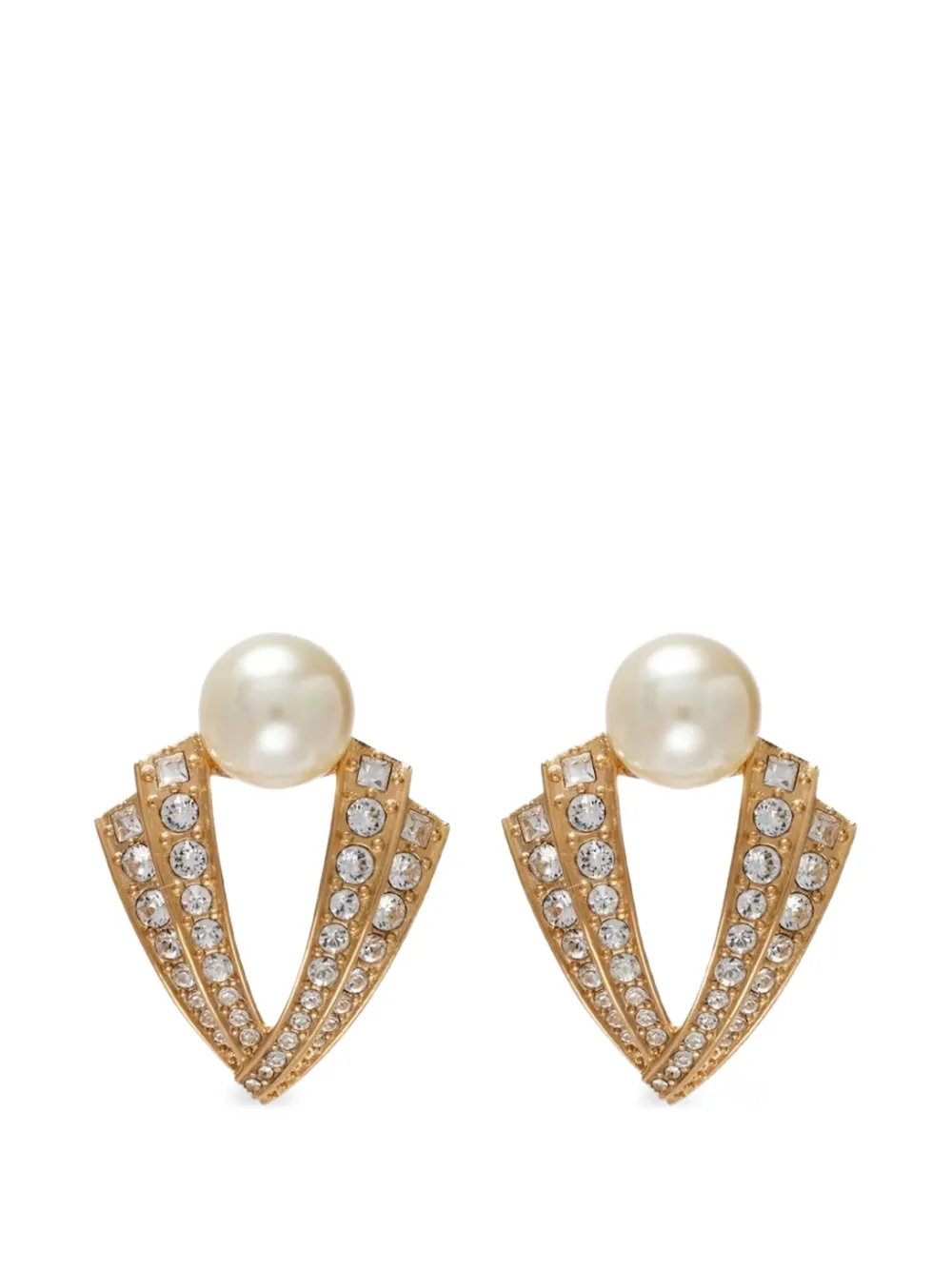 Valentino Garavani Je Les V embellished earrings - Oro