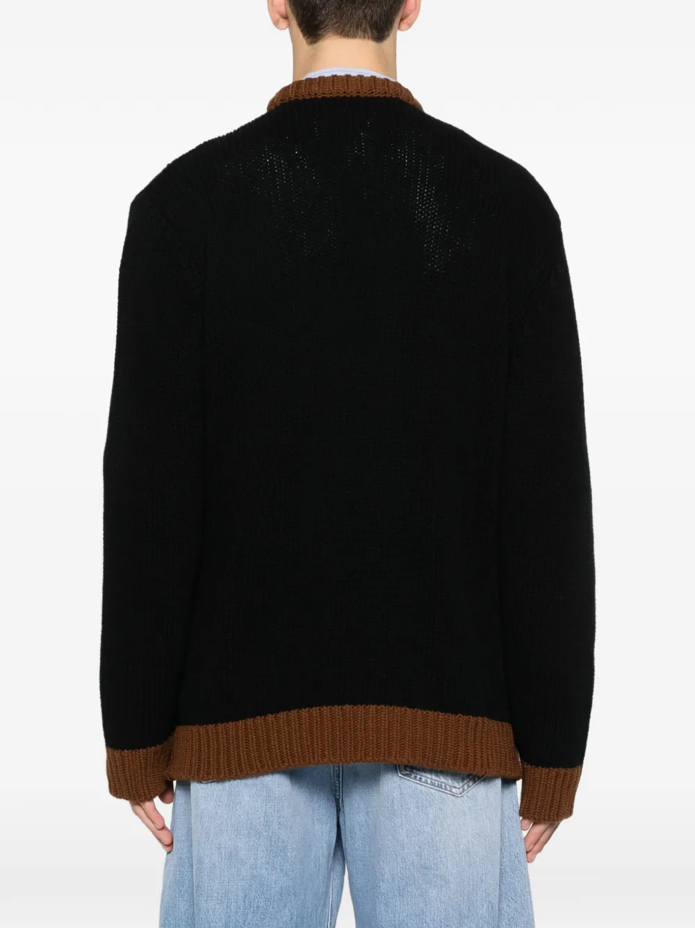 embroidery V-neck cardigan