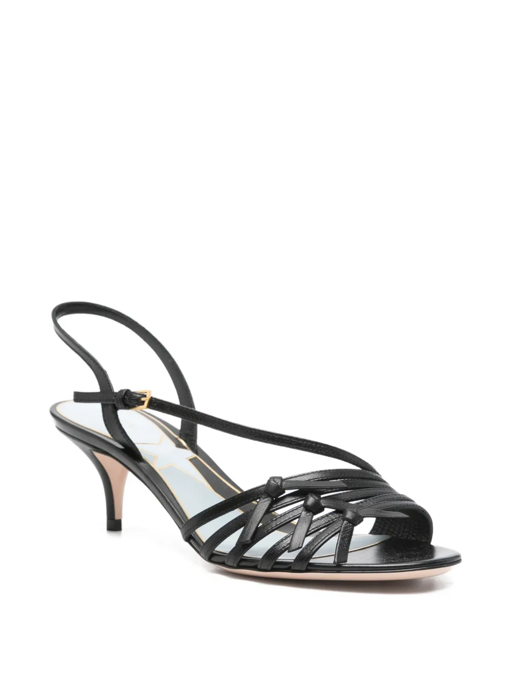 Valentino Garavani Nodine sandalen met strikbandjes Zwart