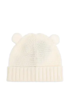 Moncler Enfant ロゴパッチ ビーニー | ニュートラル | FARFETCH JP