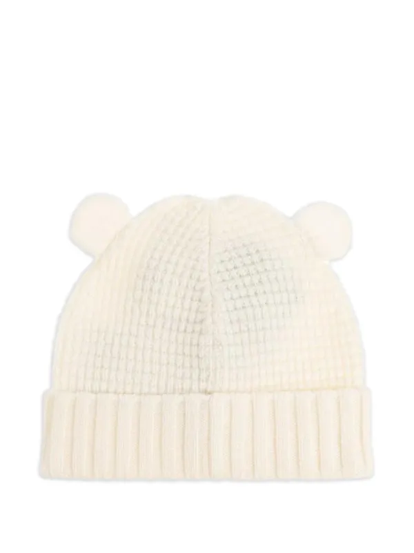 Moncler Enfant ロゴパッチ ビーニー | ニュートラル | FARFETCH JP