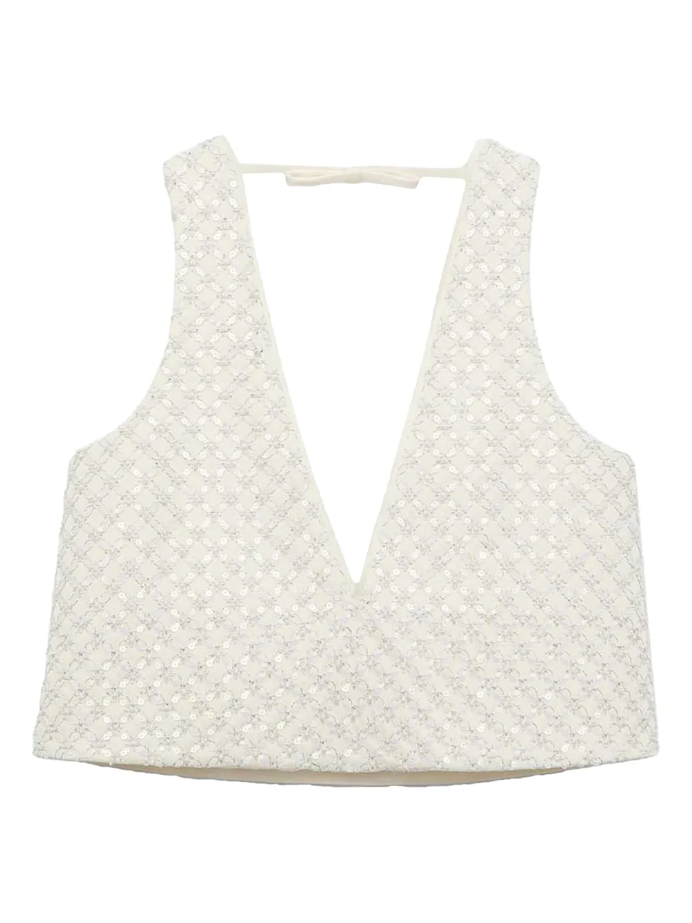  Dorothee Schumacher Textured V-neck Top - Neutrals 