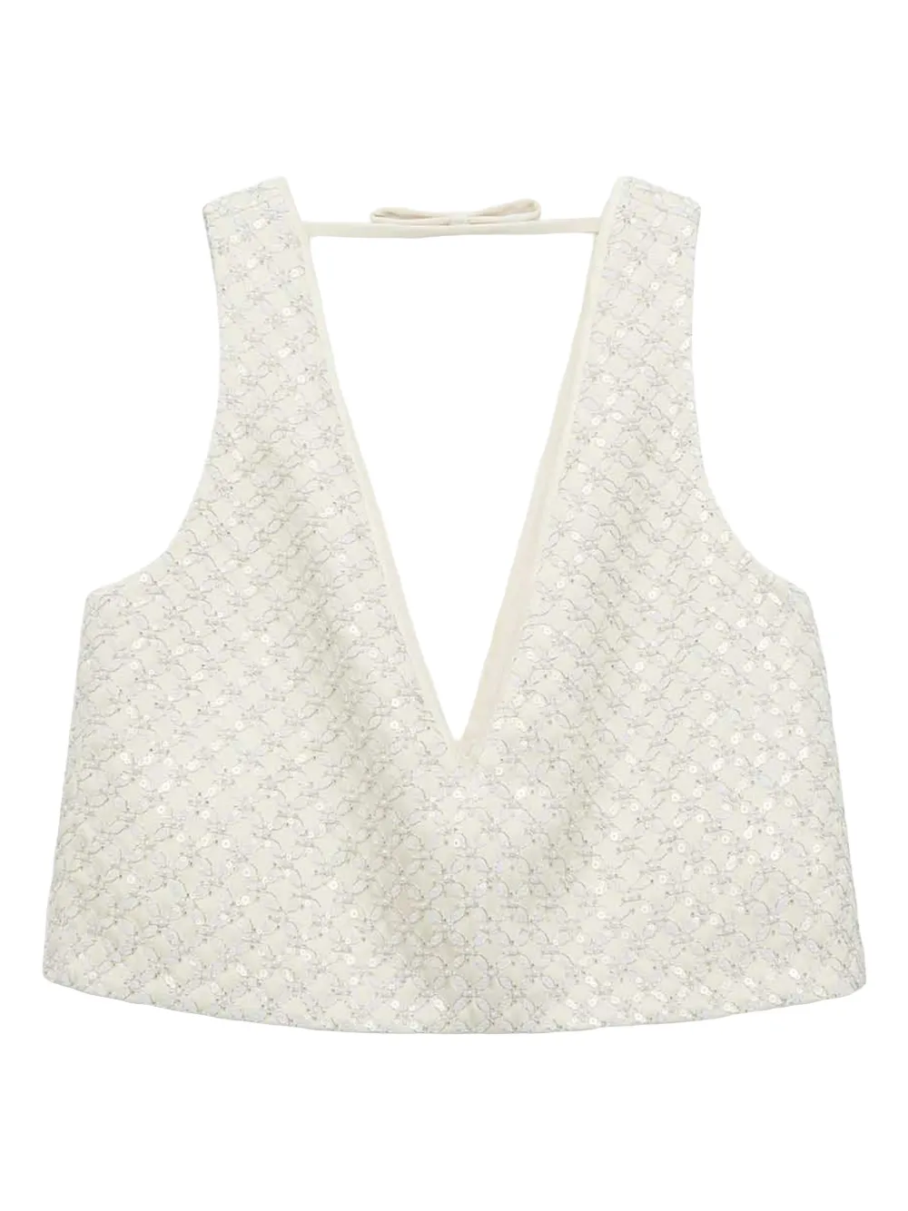 Dorothee Schumacher textured v-neck top - Nude