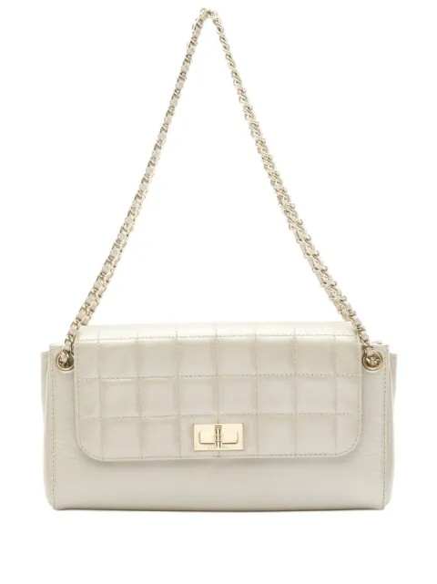 CHANEL Pre-Owned 2002-2003 Reissue 2.55 Chocolate Bar Lambskin Flap shoulder bag