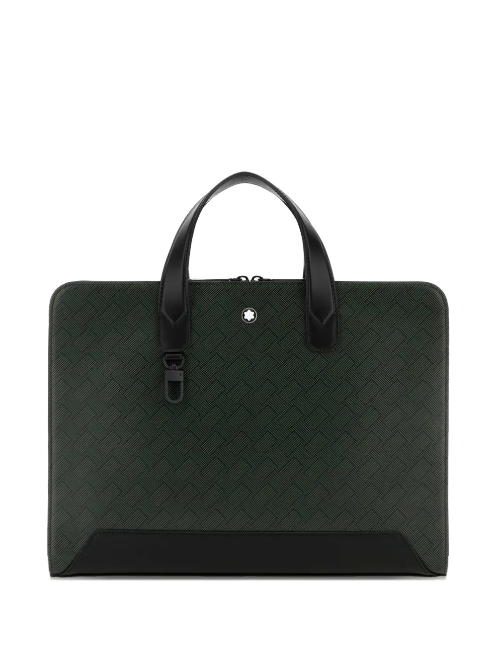 Montblanc printed leather briefcase - Grün
