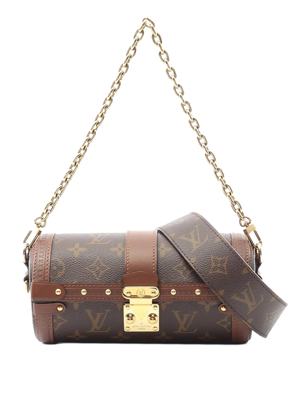 Louis Vuitton Pre-Owned Borsa a tracolla Papillon Trunk con monogramma 2021-2025 - Marrone