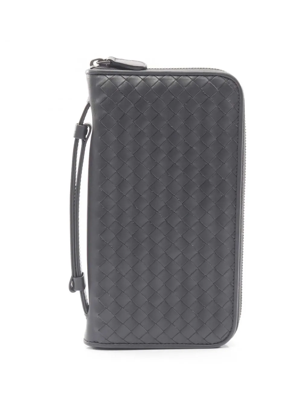 Bottega Veneta Pre-Owned Portafoglio Intrecciato in nappa con zip 2012-2025 - Grigio