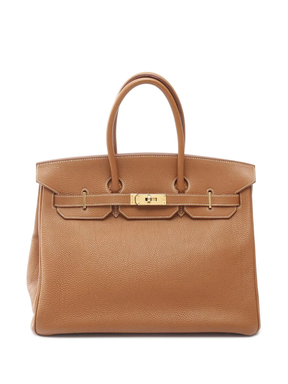 Hermès Pre-Owned Borsa a mano Birkin Retourne 35 in pelle Togo 2004 - Marrone