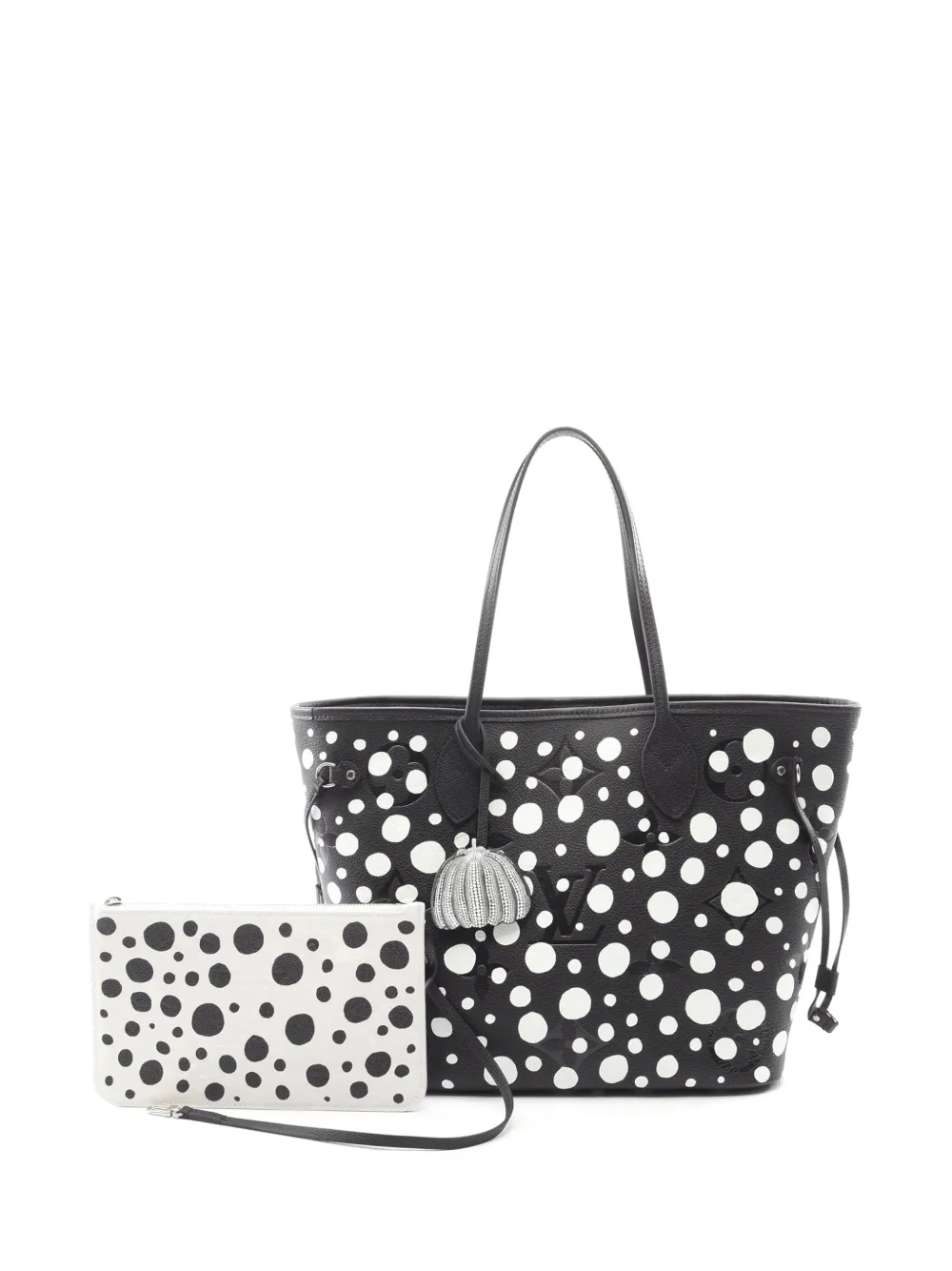Louis Vuitton Pre-Owned Borsa tote Yayoi Kusama Infinity Dots Neverfull MM in pelle Empreinte con monogramma 2021-2025 - Nero